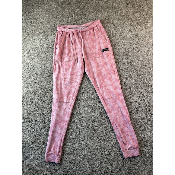 Spyder Joggers Womens Small Pink Cyber Digital Camo Sweatpants Ladies 28x29 - Picture 2 of 11